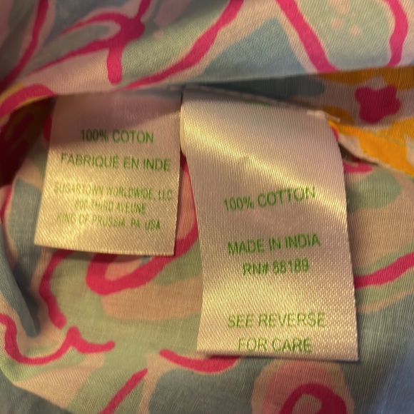 Lilly Pulitzer Amelia Island top pink blue - Picture 9 of 10